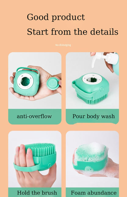 Shower Bath Body Brush with Soap Dispenser