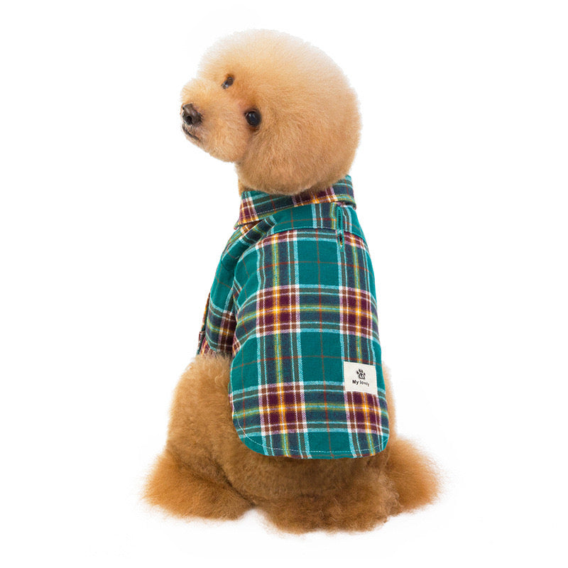 Stylish Checked Sweater for Small & Medium Pets