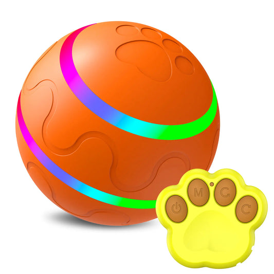 GlowMotion Pet Ball: LED Flashlight, Motion-Activated Fun for Dogs & Cats