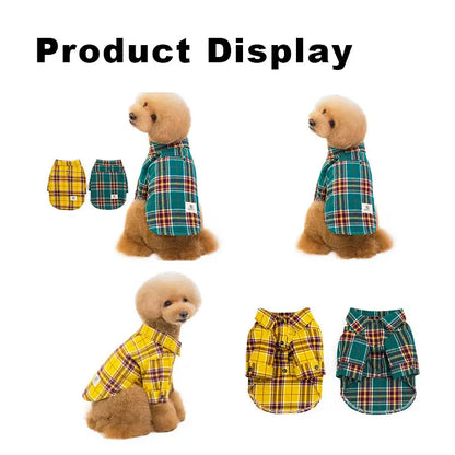 Stylish Checked Sweater for Small & Medium Pets