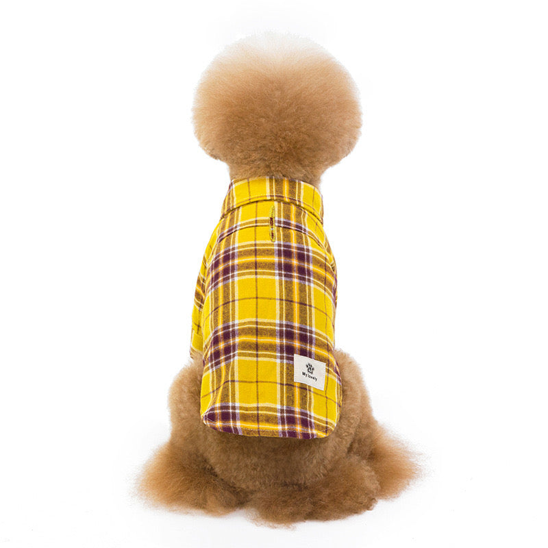 Stylish Checked Sweater for Small & Medium Pets